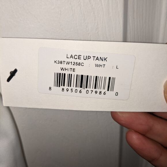 Bishop & Young White Lace Up Tank L - Picture 6 of 13